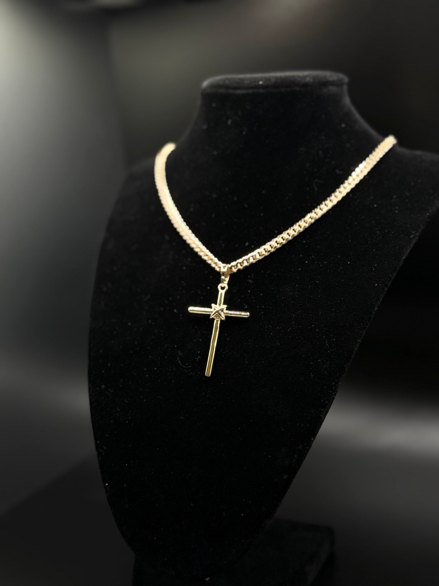 Cuban Chain with Cross Pendant
