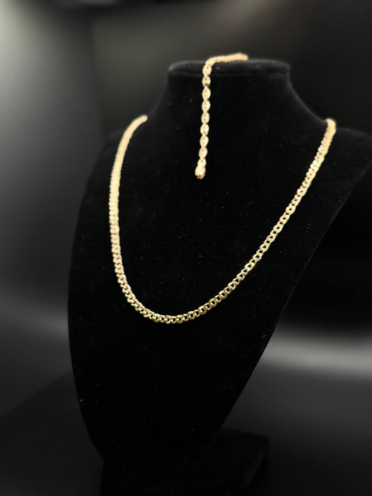 Cuban Chain Necklace and Bracelet Set