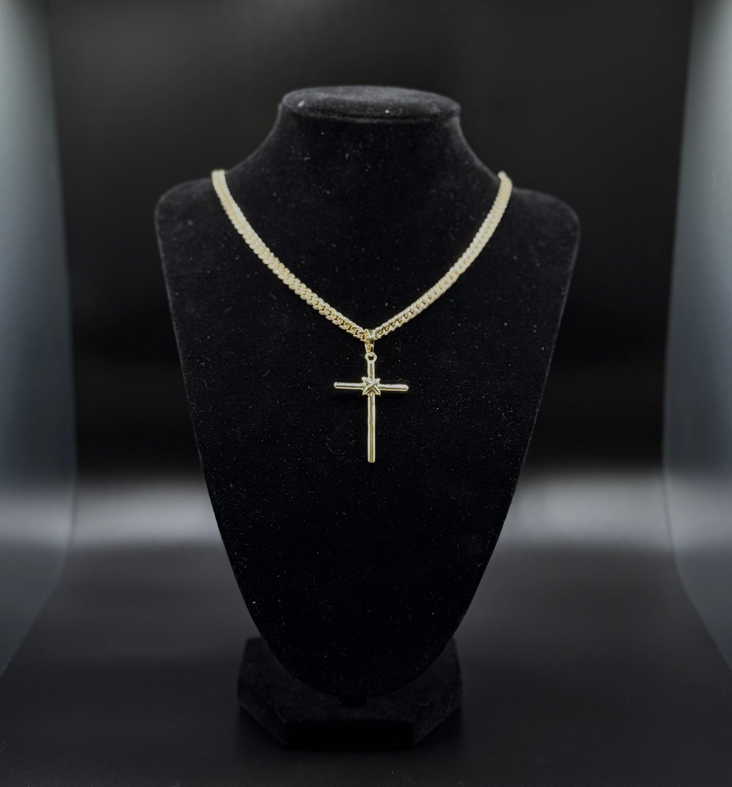 Cuban Chain with Cross Pendant